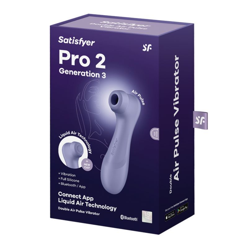 Satisfyer Pro 2 Gen 3 App Control Clitoral Stimulator Lilac > Sex Toys For Ladies > Air Pulsation