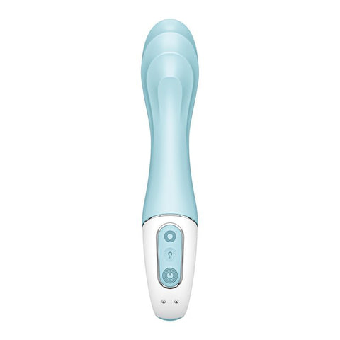 Satisfyer Air Pump Vibrator 5+ Blue 15mm Inflatable Shaft > Sex Toys For Ladies > G-Spot Vibrators