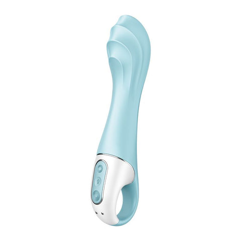 Satisfyer Air Pump Vibrator 5+ Blue 15mm Inflatable Shaft Vibrators - G Spot