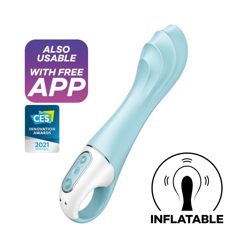 Satisfyer Air Pump Vibrator 5 Plus – Inflatable Shaft 15mm Vibrator > Sex Toys For Ladies > G-Spot Vibrators