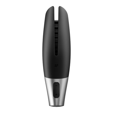 Satisfyer Power Masturbator Black Silver Strokers - Auto