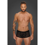 Noir Sheer Animal Print Pants – Form-Fitting Transparent Powernet Pants Large > Clothes > Mens Briefs