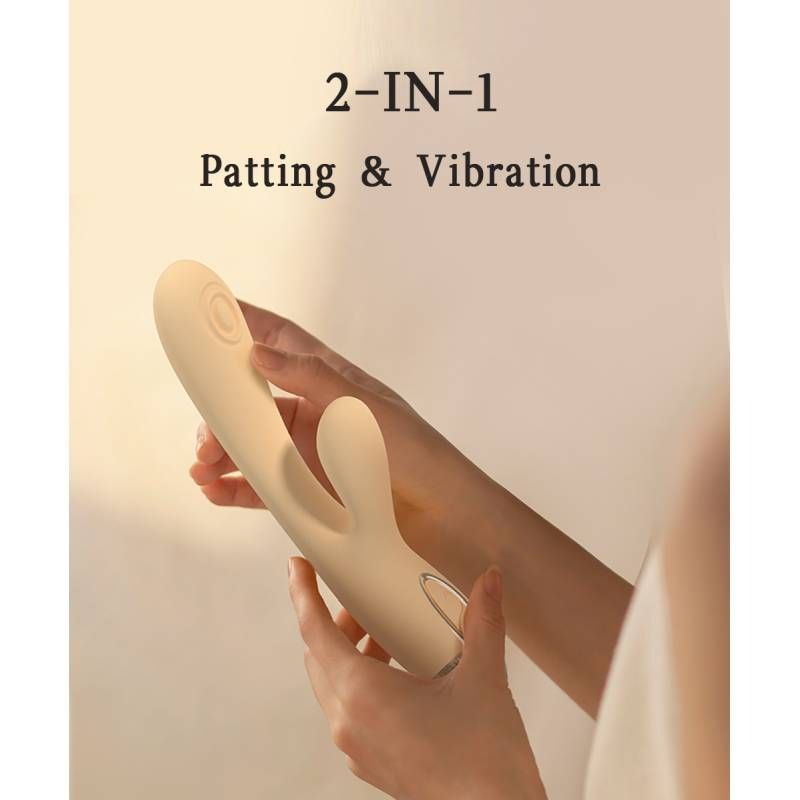 Pada Rabbit and G-Spot Pulsing Vibrator White 21.6cm > Sex Toys For Ladies > G-Spot Vibrators