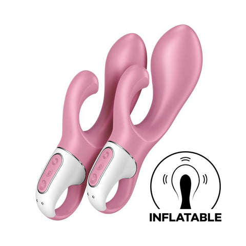 Satisfyer Air Pump Bunny 2 Pink Inflatable Vibrator 15mm VIBRATORS-RABBIT-MULTI