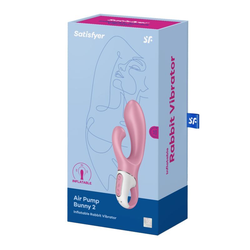 Satisfyer Air Pump Bunny 2 15mm Inflatable Vibrator > Vibrators > Ladies > Rabbit Multi