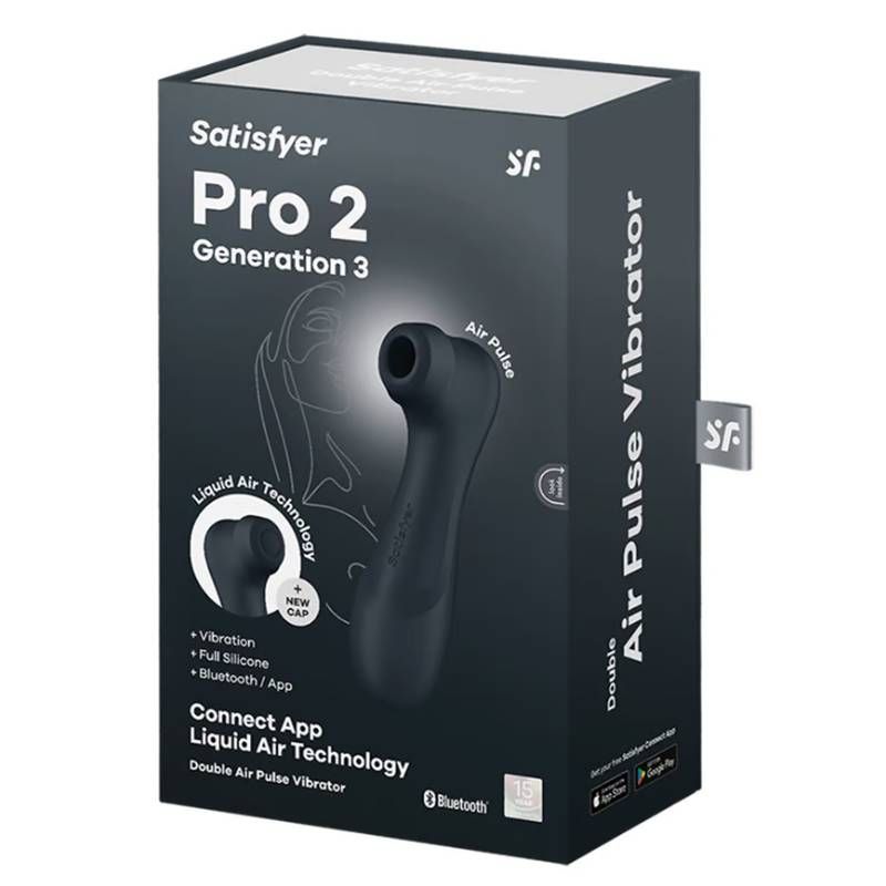 Satisfyer Pro 2 Gen 3 – App-Controlled Rechargeable Clitoral Stimulator - Black > Sex Toys For Ladies > Air Pulsation