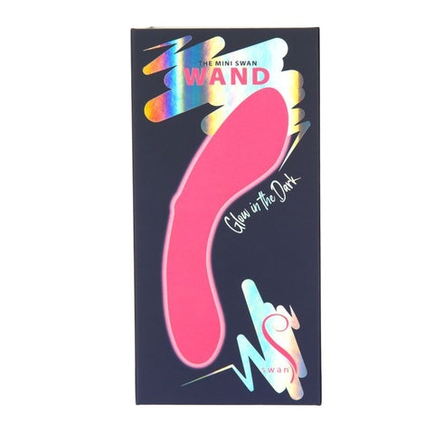 The Mini Swan Wand Glow Pink 12cm Waterproof Massager Vibrators