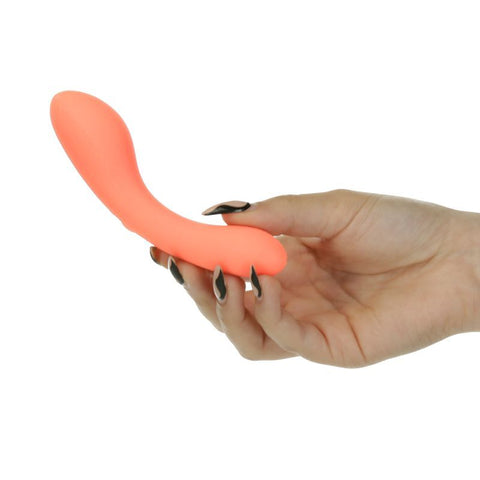 The Mini Swan Wand Glow Orange 12cm Waterproof Silicone