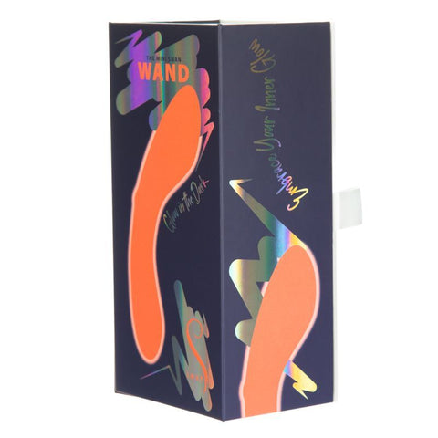 The Mini Swan Wand Glow Orange 12cm Waterproof Silicone Vibrators - G Spot