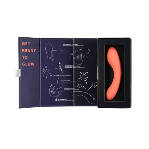 The Mini Swan Wand Glow Orange 12cm Waterproof Silicone BULLETS