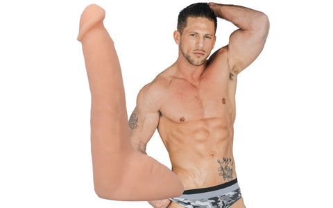 Roman Todd 8in Ultraskyn Cock with Suction Cup Vanilla Dongs Celebrity