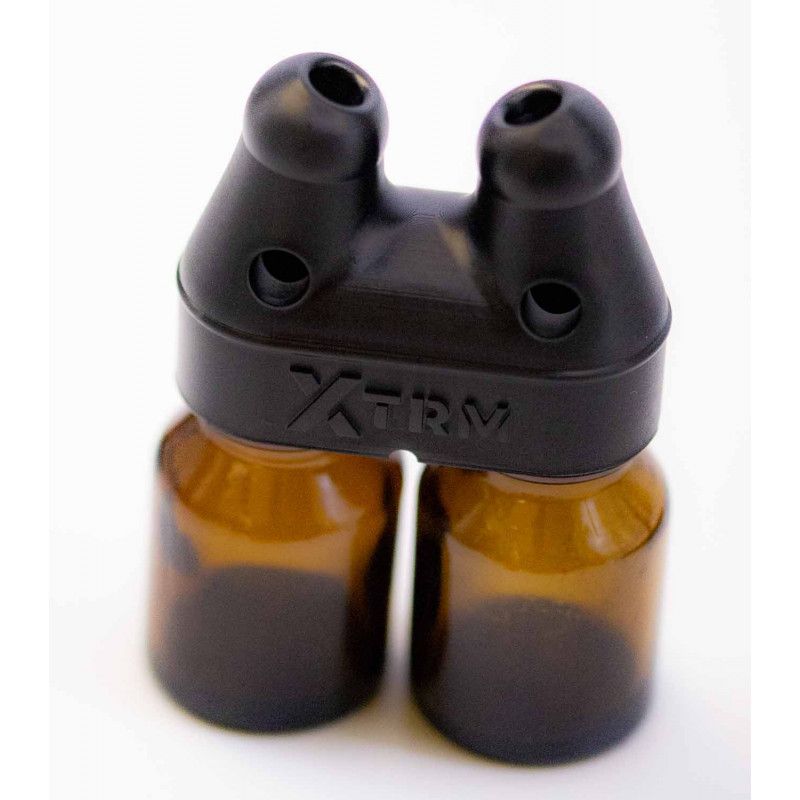 XTRM SNFFR Double Twin Aroma Enhancer Tool 2-Bottle Size Black > Bondage Gear > Sniffer Caps