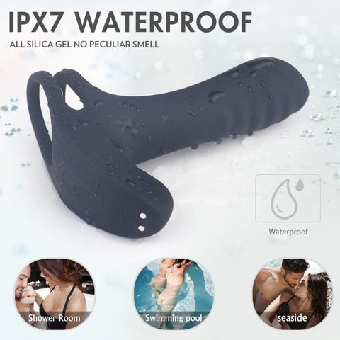 Frank Remote Control Vibrating Penis Shaft and Clitoral Stimulator – Premium Remote-Controlled Penis Enhancer SLEEVES