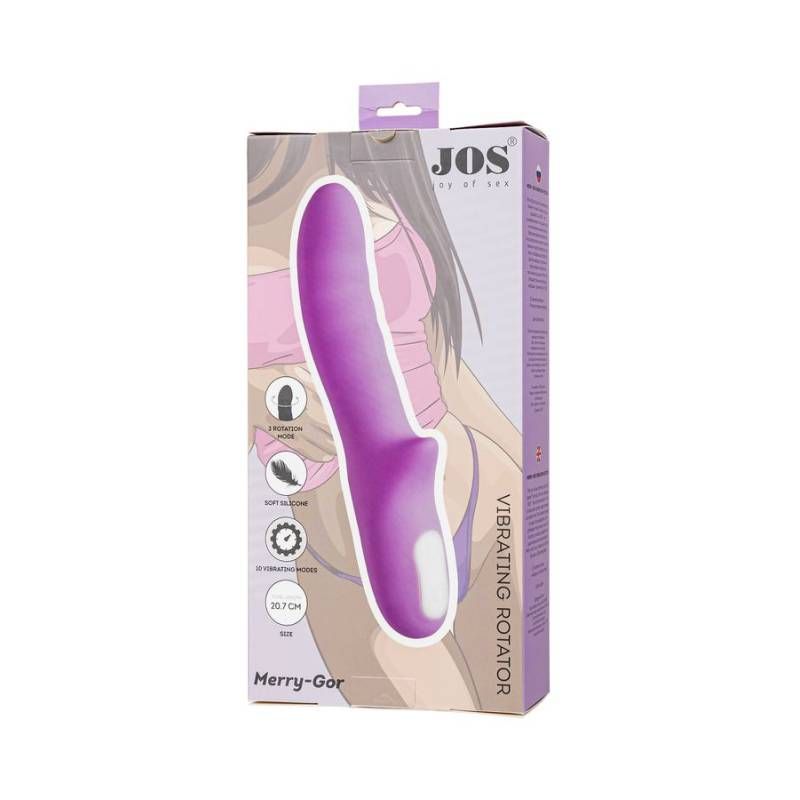 JOS Merry Gor Rotating Shaft Vibrator Violet 20.7cm > Vibrators > Standard Vibrators