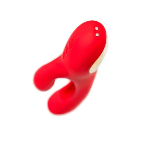 JOS Patti Moving Tongue Rabbit Vibrator in Red VIBRATORS-RABBIT