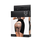 Glossy Leanne Mini Skirt (Black Wetlook) > Clothes > Womens Latex