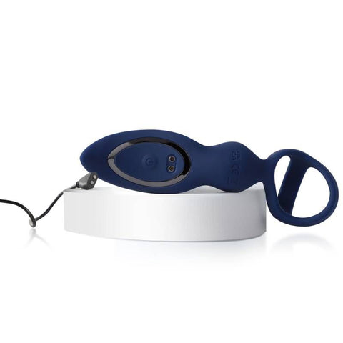 Ring and Rear Dual Thrusting Anal Probe with Cockring and Remote – Remote-Controlled Anal Probe and Cockring Set Prostate Tools