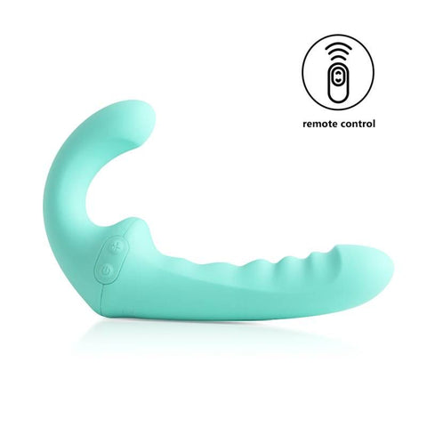 VibraTwin Rechargeable Come Hither Strapless Strap On With Remote > Realistic Dildos and Vibes > Strapless Strap Ons