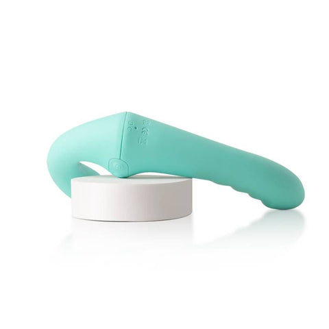 VibraTwin Rechargeable Come Hither Strapless Strap On With Remote > Realistic Dildos and Vibes > Strapless Strap Ons