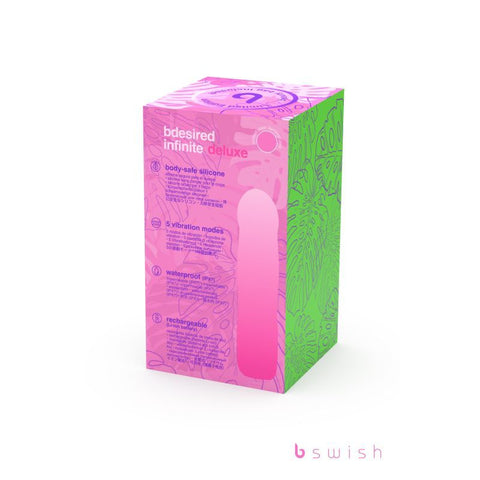 Bdesired Infinite Deluxe Flamingo Pink USB Rechargeable 7 Inch Vibrators