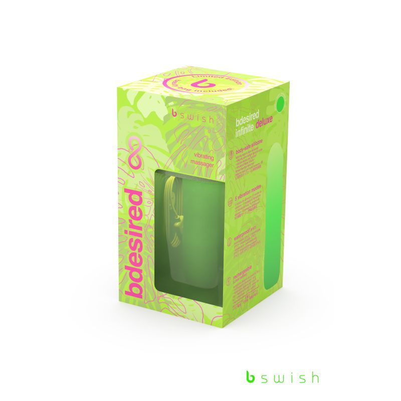 Bdesired Infinite Deluxe Paradise Green Vibrator 8 Inches > Vibrators > Standard Vibrators