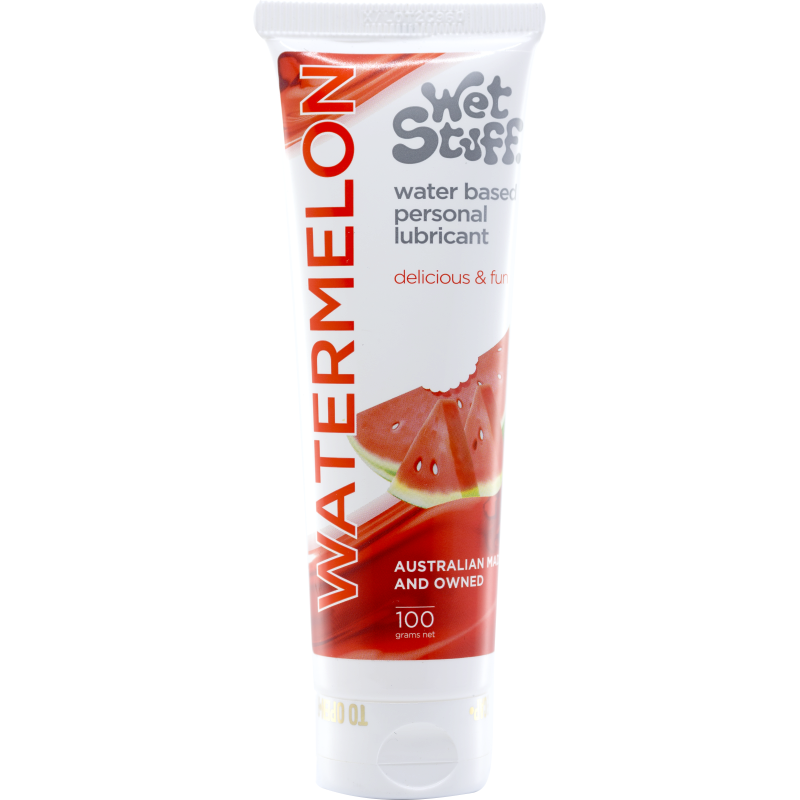 Wet Stuff Watermelon – Edible Water-Based Lubricant Gel 100g Tube > Lube > Flavoured