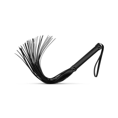 Faux Leather Flogger in Black for BDSM Play > Bondage Gear > Whips & Floggers