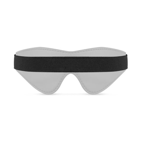 Faux Leather Black Blindfold for Sensory Play and Intimate Adventures Blindfold