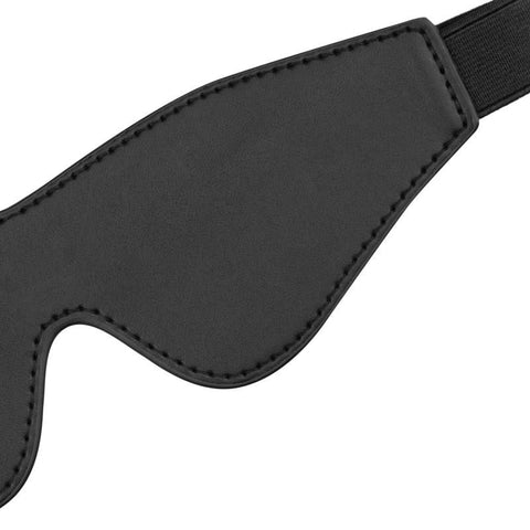 Faux Leather Black Blindfold for Sensory Play and Intimate Adventures Blindfold