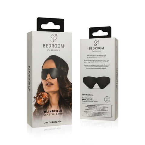 Faux Leather Black Blindfold for Sensory Play and Intimate Adventures Blindfold