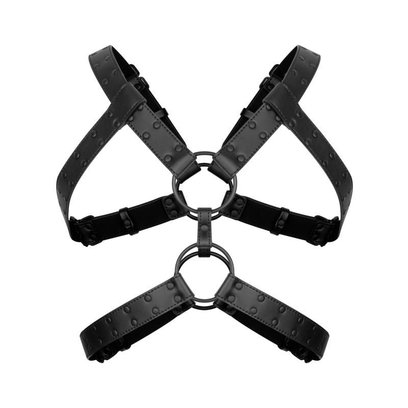 Rocco Bondage Harness Adjustable Faux Leather Strap BDSM Harness for Men > Clothes > Mens Harnesses