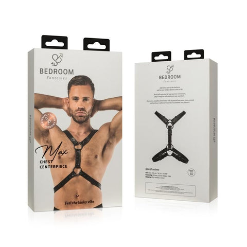 Max Bondage Harness Black Adjustable Size 26 to 50 cm Mens Harnesses