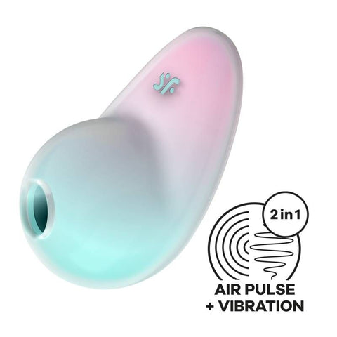 Satisfyer Pixie Dust Mint/Pink Double Air Pulse Vibrator Default Title STIMULATORS