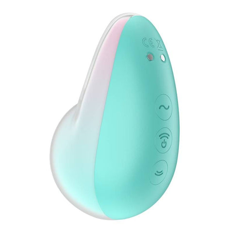 Satisfyer Pixie Dust Mint/Pink Double Air Pulse Vibrator STIMULATORS