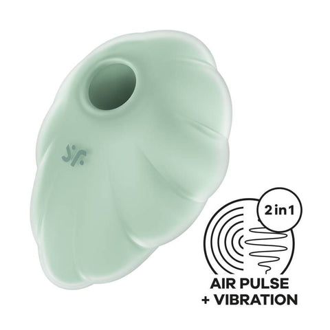 Satisfyer Cloud Dancer Mint Vibrator Compact Size Default Title STIMULATORS