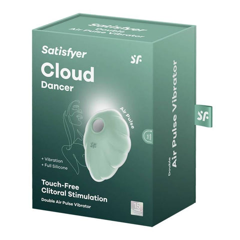 Satisfyer Cloud Dancer Mint Vibrator Compact Size STIMULATORS