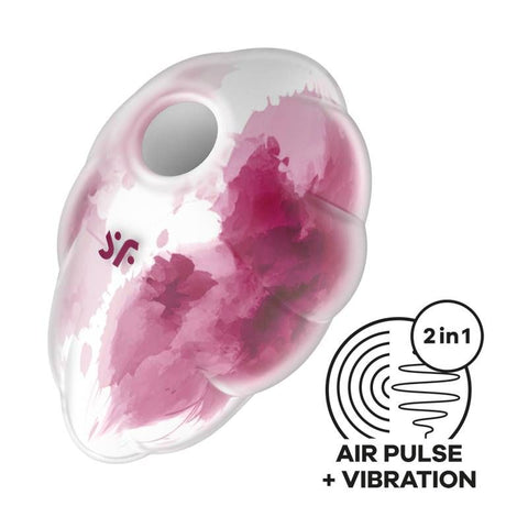 Satisfyer Cloud Dancer Red Compact Silicone Vibrator Default Title STIMULATORS