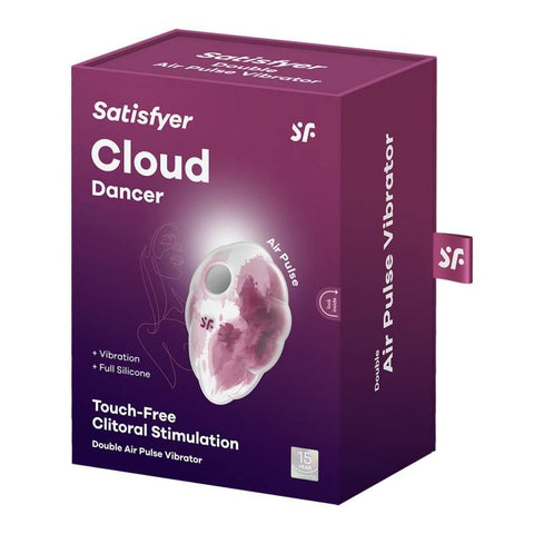 Satisfyer Cloud Dancer Red Compact Silicone Vibrator STIMULATORS