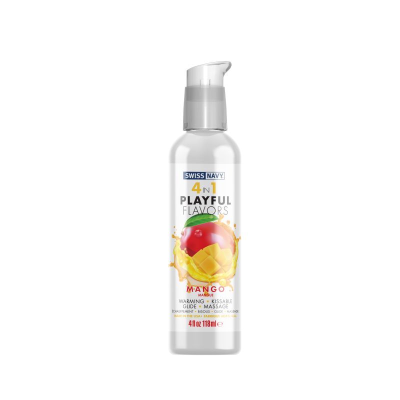 Playful Flavours 4 In 1 Mango 4oz/118ml Sensual Lube Default Title > Lube > Flavoured