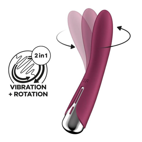 Satisfyer Spinning Vibe 1 Red G-Spot Vibrator 8.6 Inches Default Title STIMULATORS