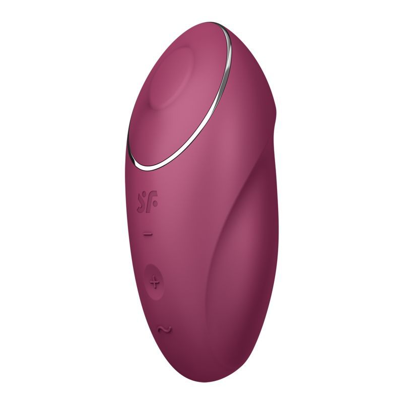 Satisfyer Tap and Climax 1 Lay-On Vibrator Red