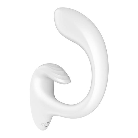 Satisfyer G for Goddess 1 Rabbit Vibrator White 185mm VIBRATORS-RABBIT-MULTI
