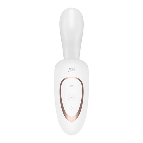Satisfyer G for Goddess 1 Rabbit Vibrator White 185mm VIBRATORS-RABBIT-MULTI