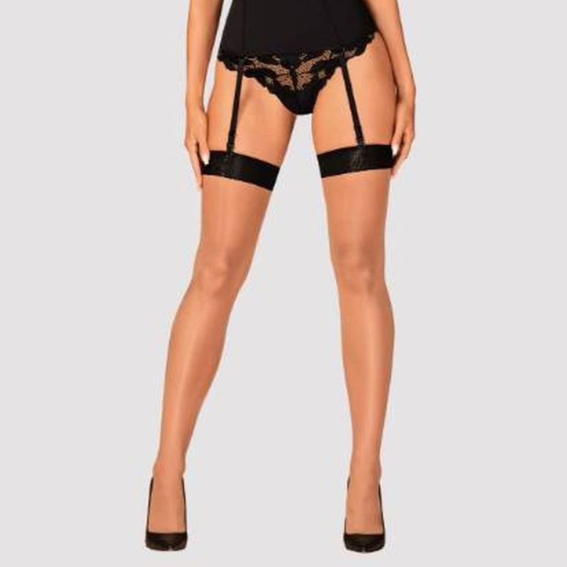 Obsessive Black See-Through Stockings Classic Sexy Hosiery Hosiery