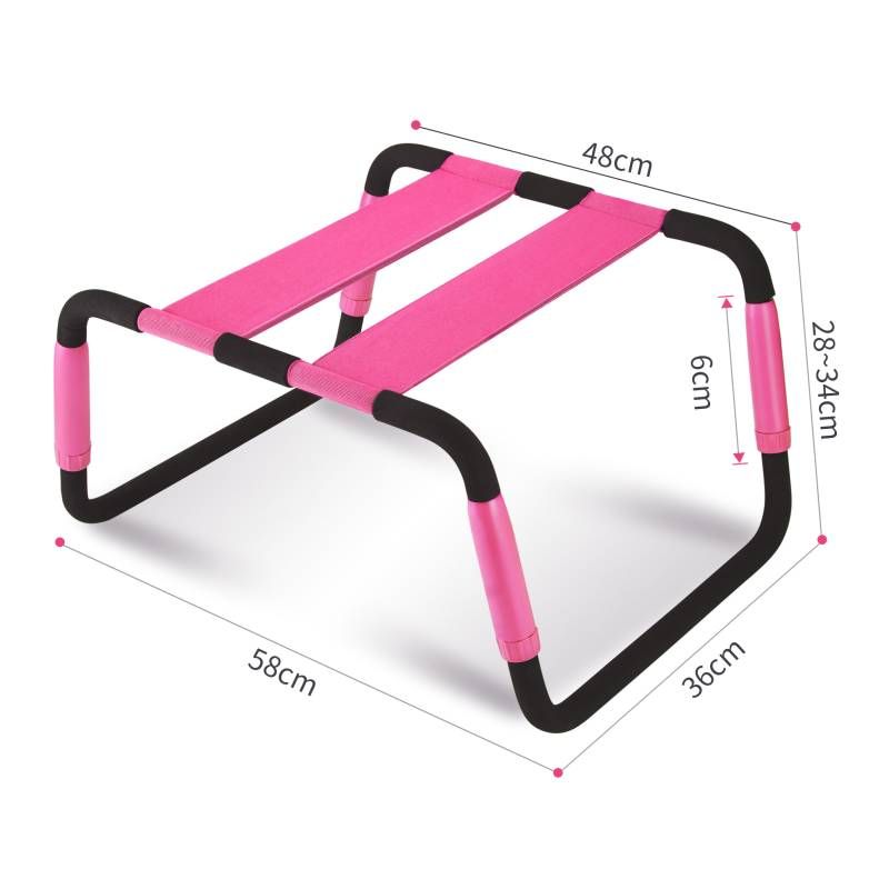 Adjustable Height Pink Sex Chair – Erotic Furniture Sex Positioners