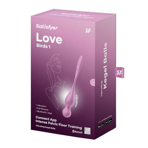 Satisfyer Love Birds 1 Kegel Trainer 73.8g with Connect App Pink > Sex Toys For Ladies > Kegel Exercise