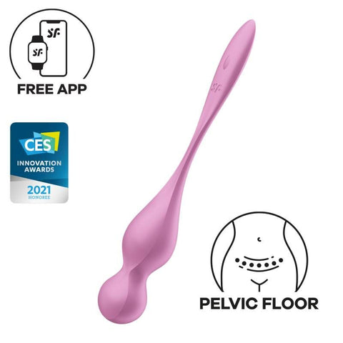 Satisfyer Love Birds 1 Kegel Trainer 73.8g with Connect App Pink > Sex Toys For Ladies > Kegel Exercise