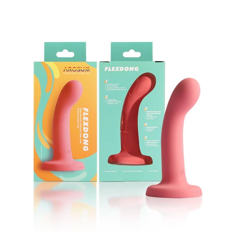 FlexDong Vibrating Strap-On Dildo – Silicone Vibrating Strap-On Dildo > Dildos > Neutral Dildos