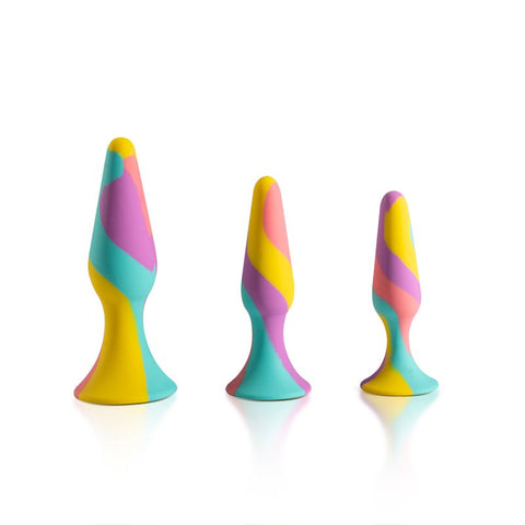 TriPlugs 3 Piece Silicone Anal Training Kit for Beginners and Experienced Users Default Title > Anal Range > Butt Plug Kits