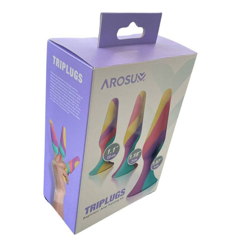 TriPlugs 3 Piece Silicone Anal Training Kit for Beginners and Experienced Users > Anal Range > Butt Plug Kits